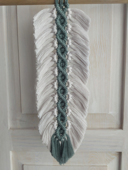 Macramé peříčka "MĚSÍČNÍ VAVŘÍN" — foto 6