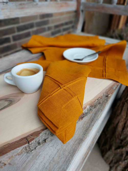 Lněný ubrousek Obsession Orange — foto 6