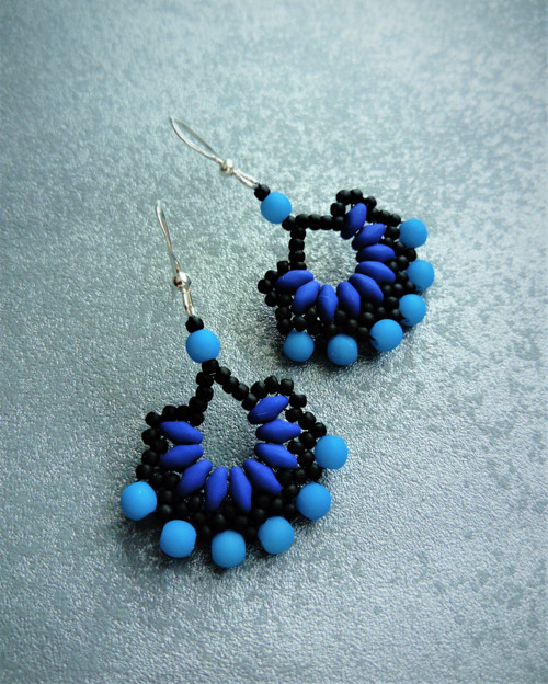Náušnice UV Double Blue — foto 3