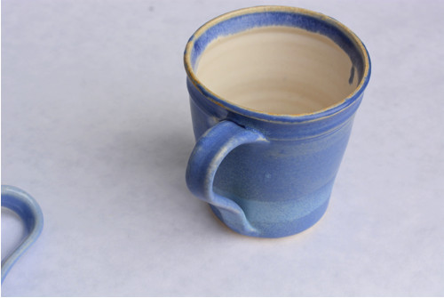 Matné modré latté šálky 280 ml — foto 4