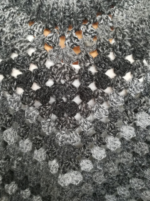 Přírodní teplé poncho — foto 2