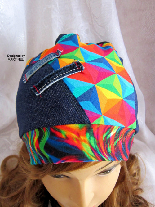 Originálna Barevná patchwork čepice — foto 5