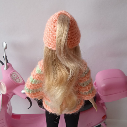 Oblečky pro Barbie - čepice, svetr — foto 6
