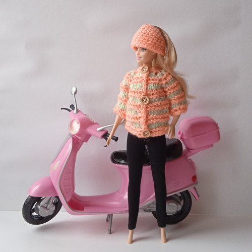 Oblečky pro Barbie - čepice, svetr — foto 3