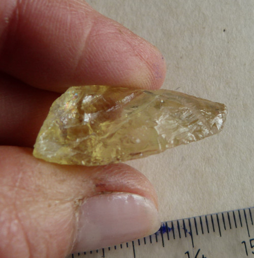 Brazilit (Lemon Quartz) surový - 3 cm - Extra — foto 5