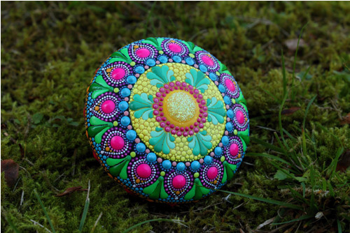 Mandala "Barvy jara" DotArt - akryl — foto 4