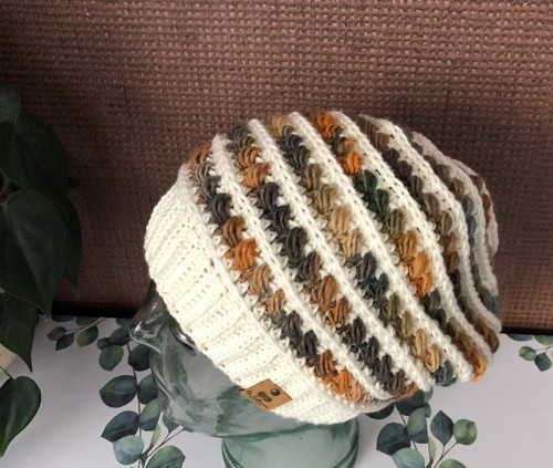 Háčkovaná čepice Elsa merino — foto 3