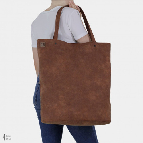 Červenohnědá taška Mega Shopper bag — foto 3