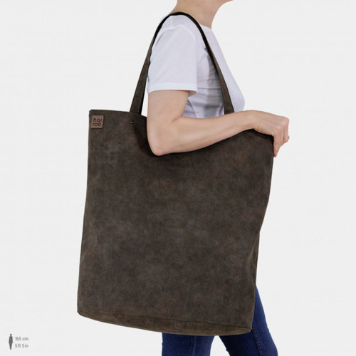 Hnědá taška Mega Shopper bag — foto 2