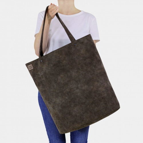 Hnědá taška Mega Shopper bag — foto 4