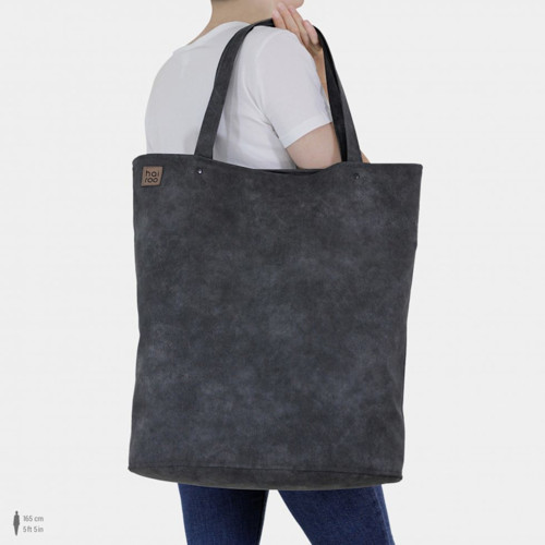 Tmavě šedá taška Mega Shopper bag — foto 3
