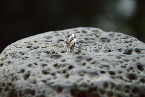 Natur náušničky merbau — foto 2