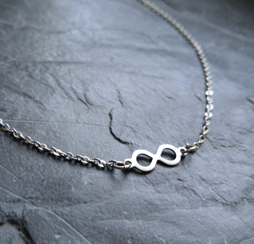 Ocelový náhrdelník*nekonečno/infinity 1,5 cm — foto 3
