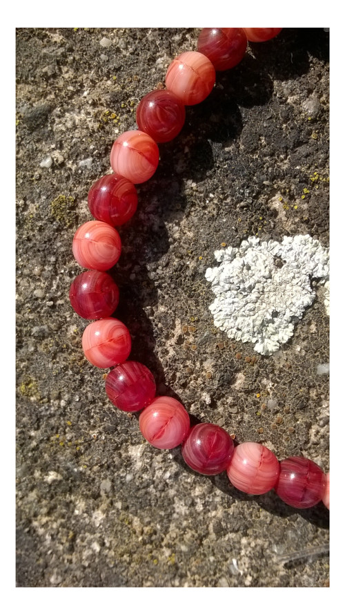 Náramek: hnědé kuličky — foto 2