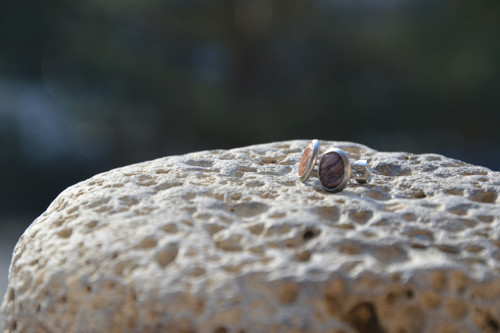 Natur náušničky merbau — foto 3