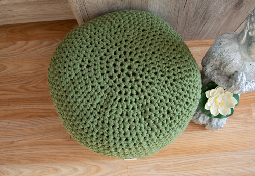 Handmade háčkovaný puff — foto 2