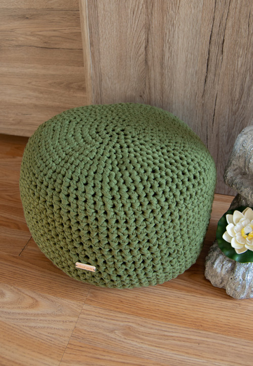 Handmade háčkovaný puff — foto 3