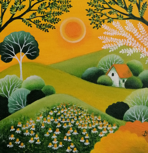 Za vůní heřmánku (20x20 cm) — foto 5