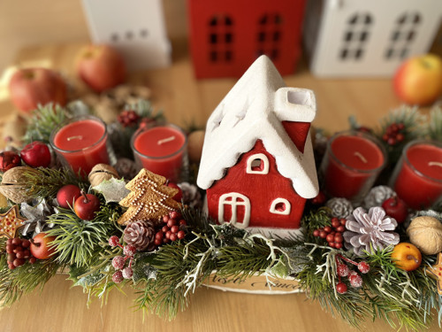 Adventní truhlík s domečkem — foto 4
