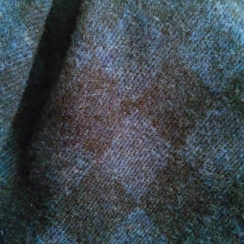 Vlnená sukňa modro/čierna — foto 2