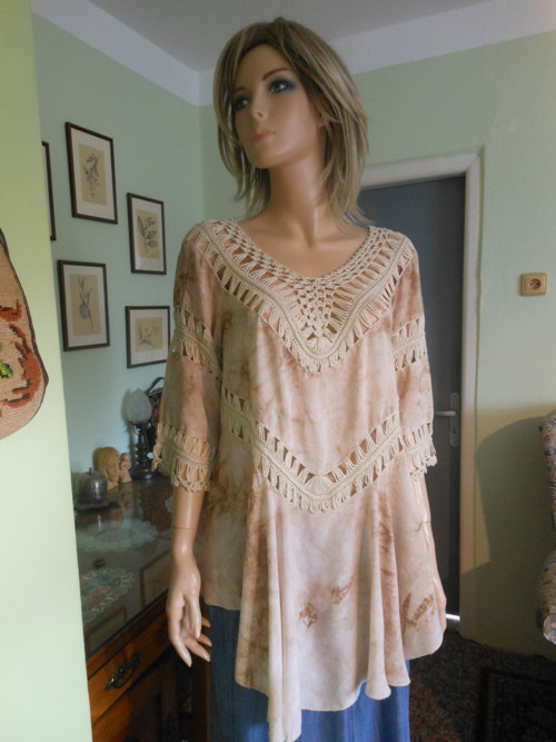 Boho batikovaná tunika, vel.uni — foto 2