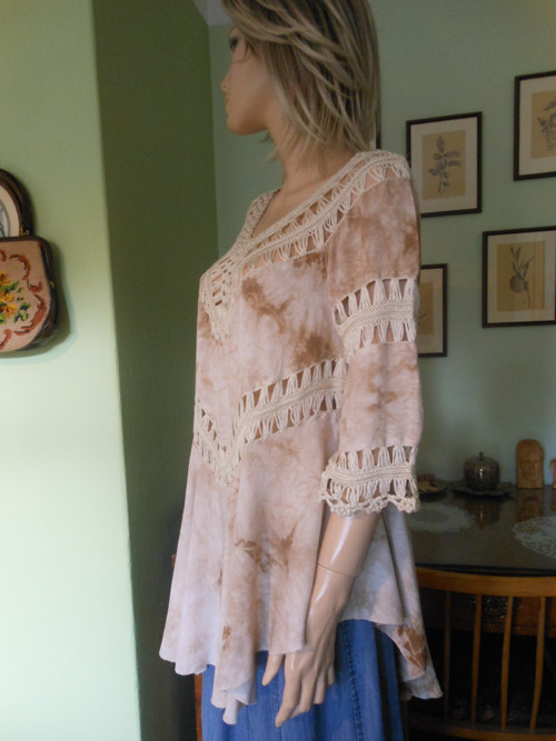 Boho batikovaná tunika, vel.uni — foto 4