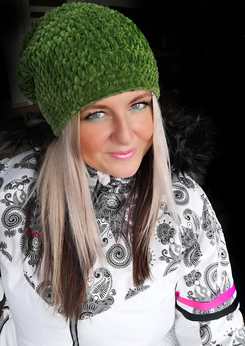 Sametová háčkovaná houmeleska /SKLADEM — foto 2