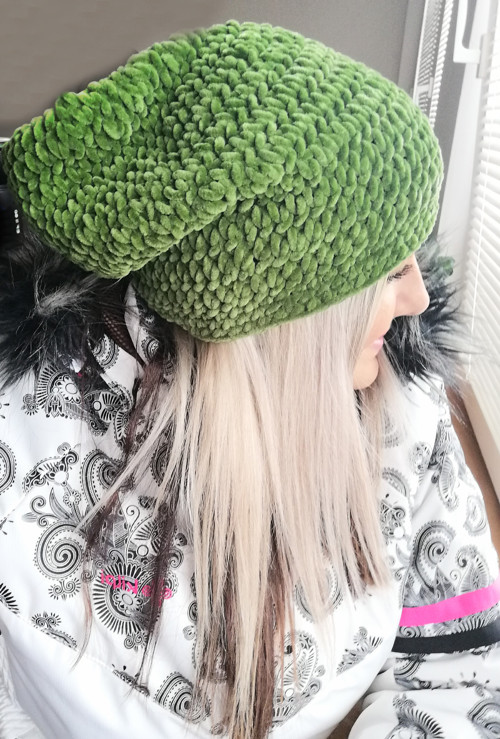 Sametová háčkovaná houmeleska /SKLADEM — foto 3