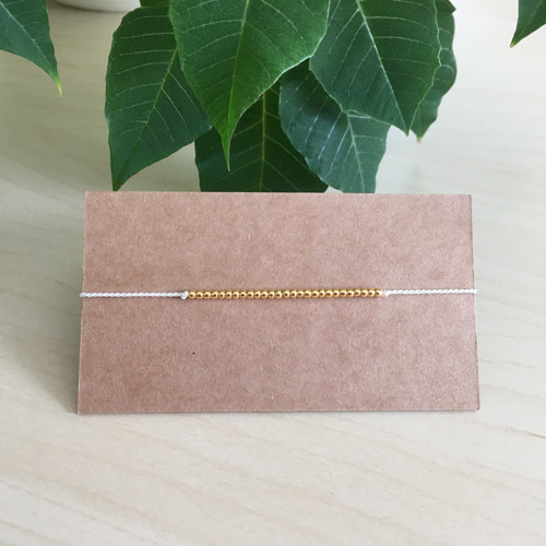 Náramek BASIC SILK Luxury 24K Gold edition - white — foto 2