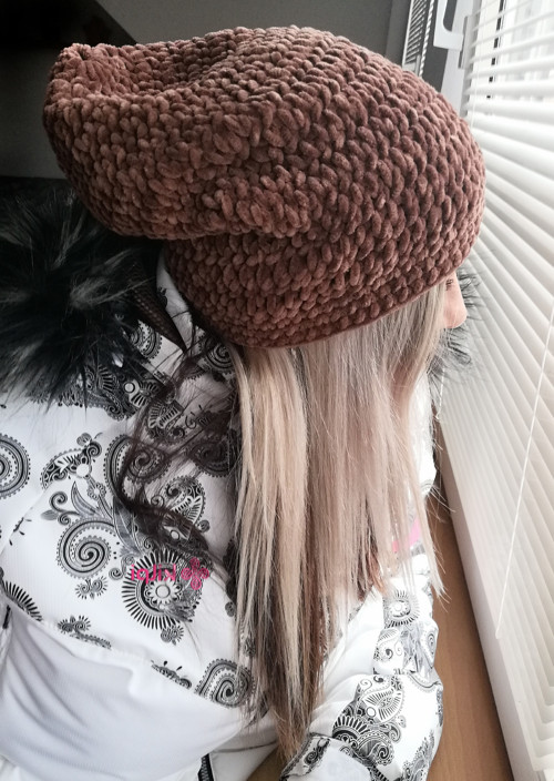 Sametová háčkovaná houmeleska /SKLADEM — foto 3