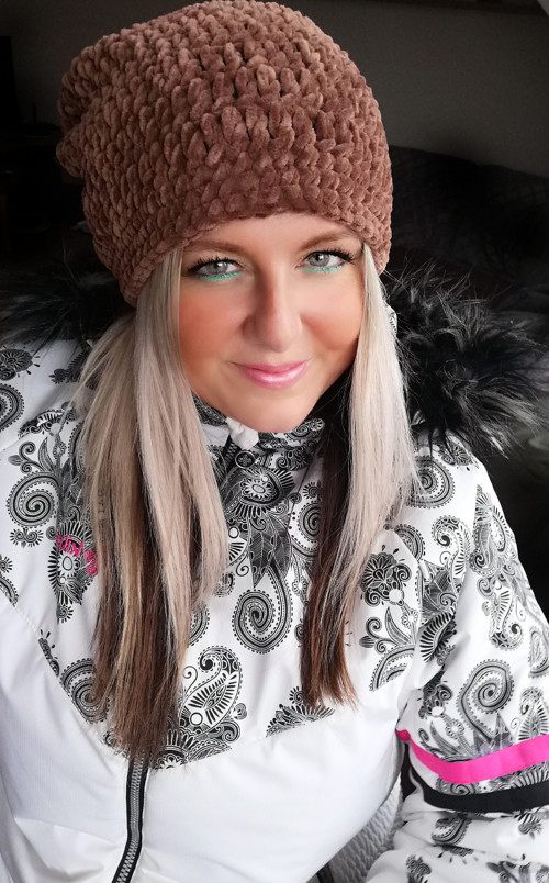 Sametová háčkovaná houmeleska /SKLADEM — foto 2