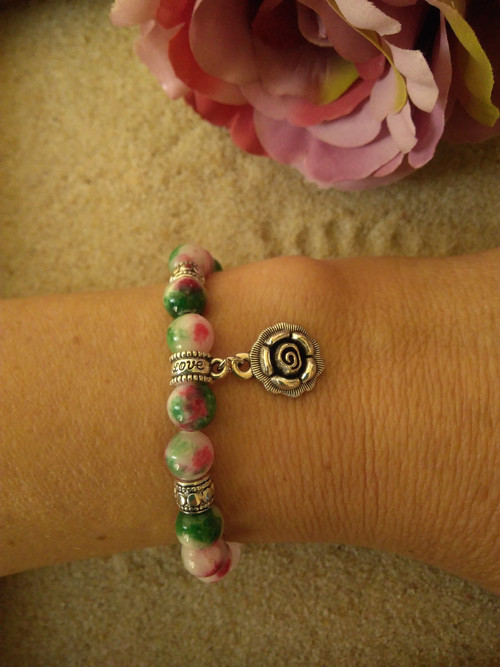 Náramek ROSE*jadeit*hematit — foto 3