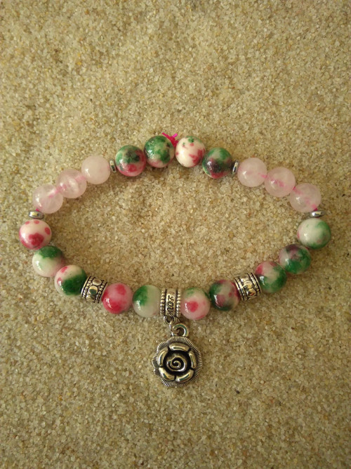 Náramek ROSE*jadeit*hematit — foto 2