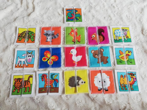 Látkové puzzle 16ks 2 dílky — foto 2