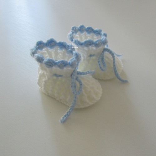 Háčkované botičky (9,5 cm) — foto 3