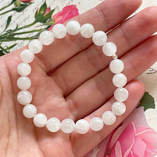 Elastický náramek měsíční kámen AG925 — foto 2