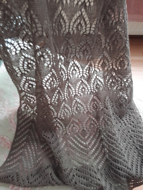 Pletený krajkový šál — foto 5