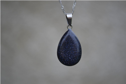 Náhrdelník - blue sandstone — foto 2