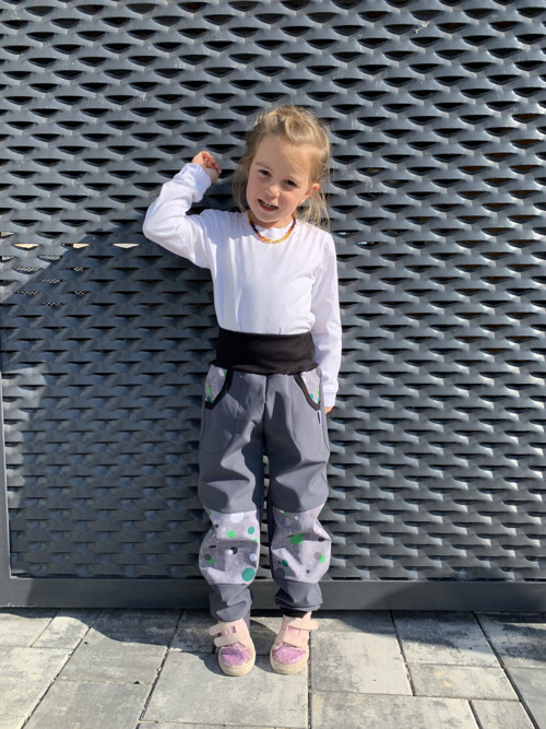 Chlapecké softky - šedé se zelenou — foto 3