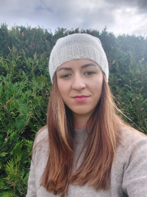 Dámská pletená čepice, 100% alpaka — foto 2