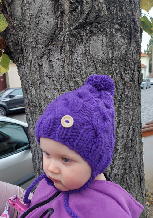 Pletená zimní čepička unisex — foto 4