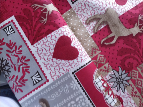 Vánoční patchwork na potahové 100% bavlně — foto 4