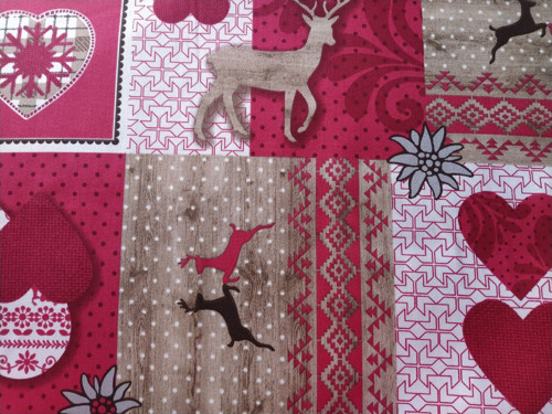 Vánoční patchwork na potahové 100% bavlně — foto 2
