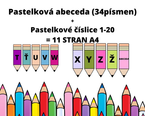Pastelková abeceda a číslice 1-20 — foto 2