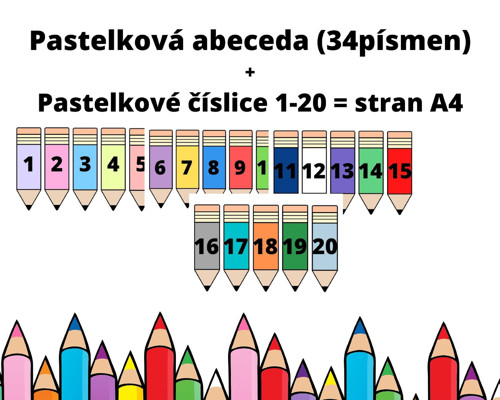 Pastelková abeceda a číslice 1-20 — foto 3
