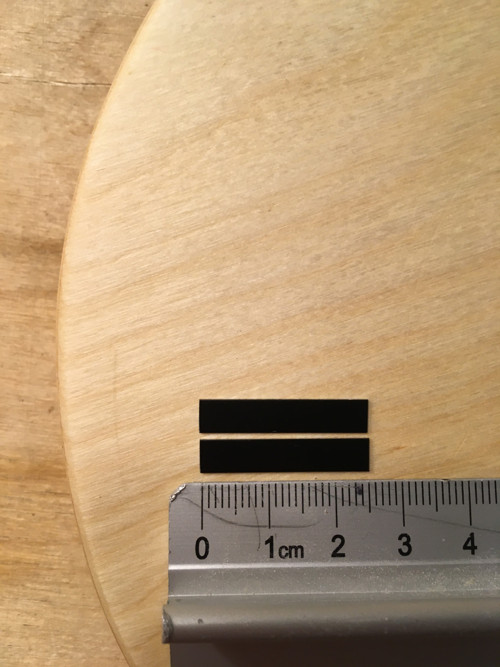 Minimalisticé dřevěné hodiny - úprava černá — foto 2