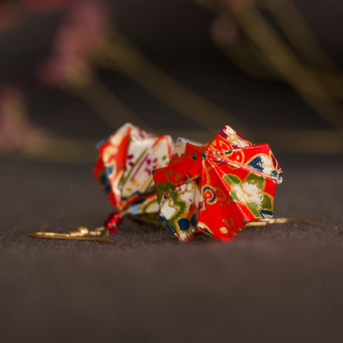 Origami náušnice – podzimní #2 — foto 3