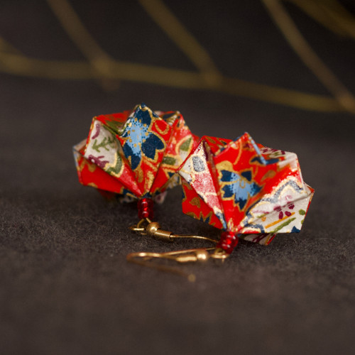 Origami náušnice – podzimní #2 — foto 4