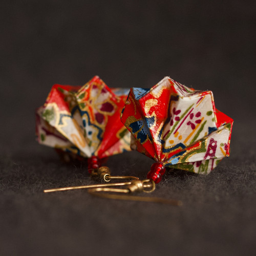 Origami náušnice – podzimní #2 — foto 6