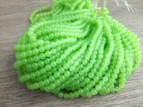 Korálky Jadeit - imitace, světle zelená 8mm/20ks — foto 2